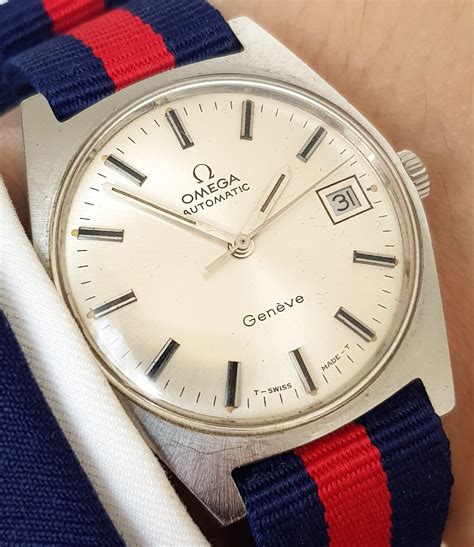 vintage omega automatic geneve watch.